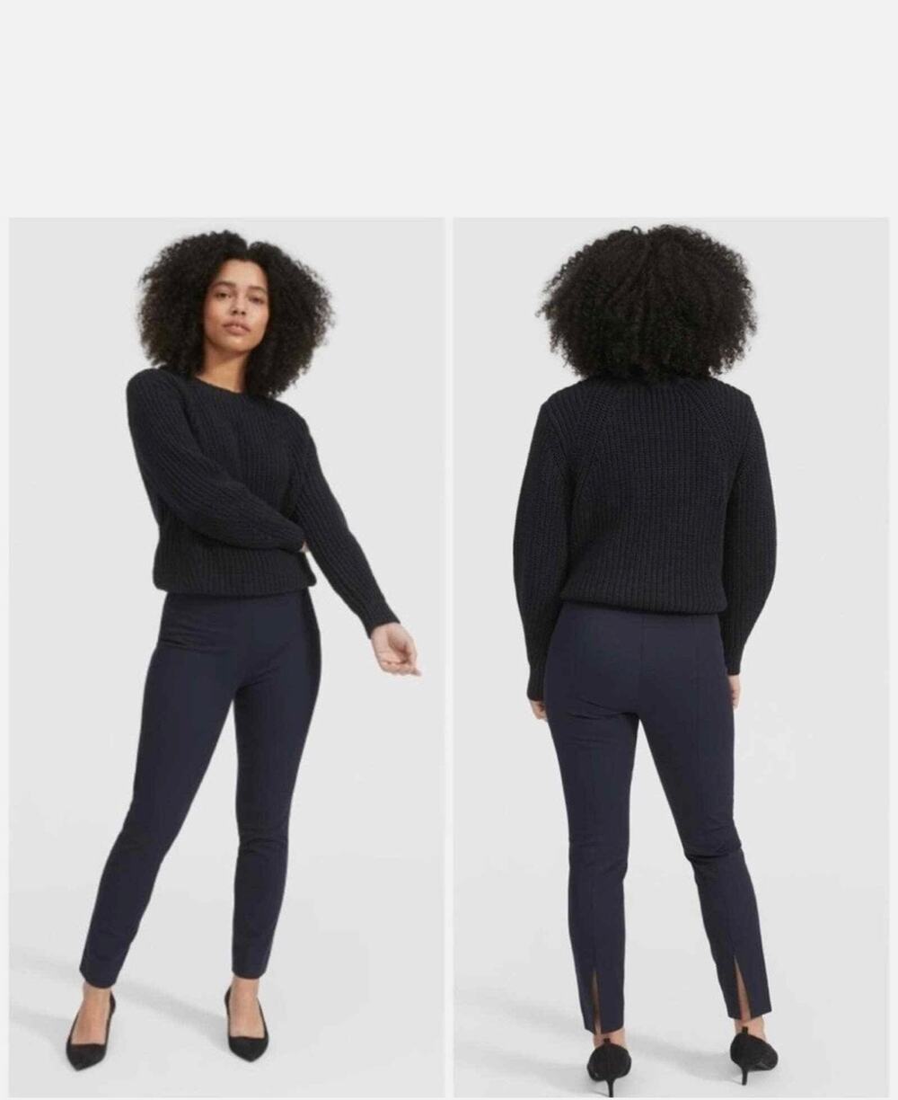 Everlane The Back-Slit Work Pant | Navy Blue